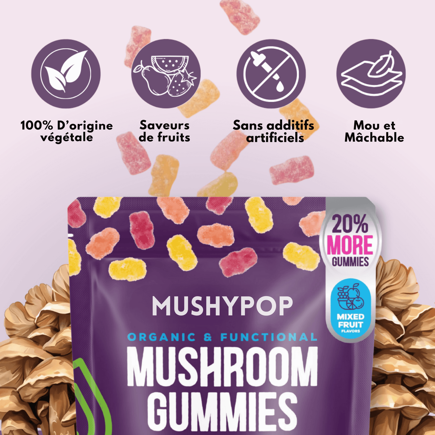MushyPop™ - Gummies aux champignons