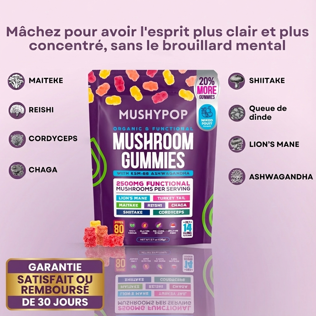 MushyPop™ - Gummies aux champignons